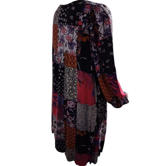 Anthropologie One September Patchwork Womens size Large Arcata Boho Artsy Dress - Picture 4 of 7